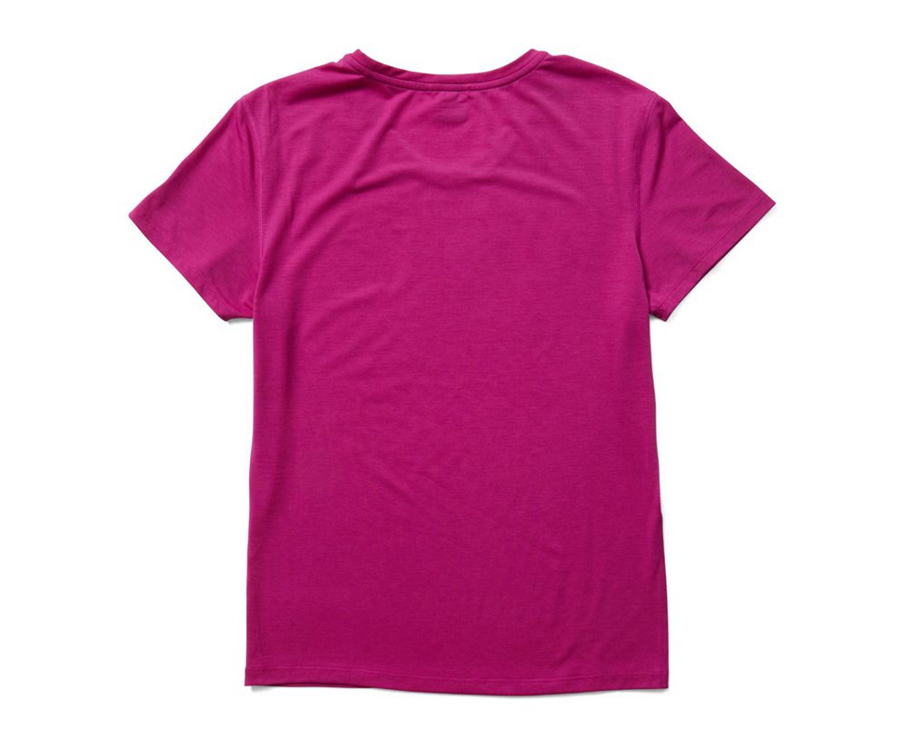 Merrell Short Sleeve Pink - Tencel™ Tee - Womens 59LEPDUOT